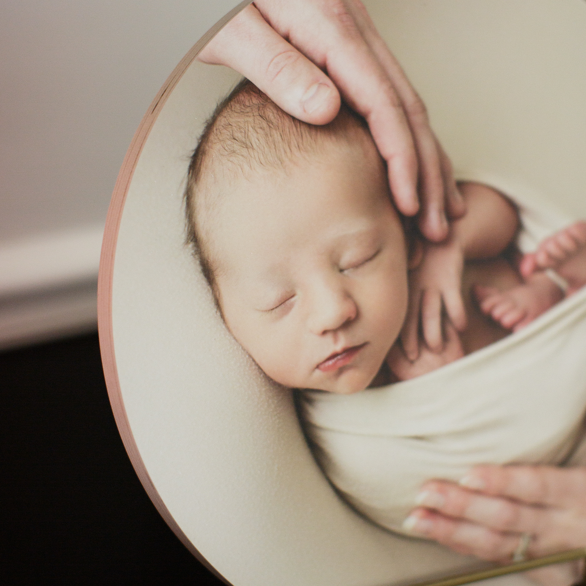 perryville Missouri newborn photographer, ste Genevieve newborn photographer, Cape Girardeau newborn photographer, wood circle, photo print